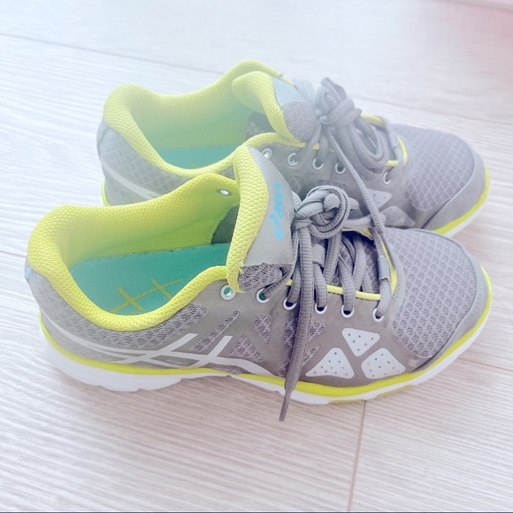 EUC Asics Gel S377N - Grey/Green Walking Running Shows - Picture 3 of 6